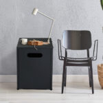 41*41*50.5cm Square Black Flip-top Gas Storage Garden Iron Side Table - Image 11
