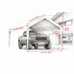 10 x 20 ft Carport Replacement Canopy Cover, Heavy-Duty Waterproof Garage Top Tarp with Ball Bungees (Frame Not Included) - Image 3