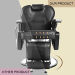 Black Barber Chair Heavy Duty Reclining Hydraulic Professional for Salon/Barbershop/Hair Stylist - Image 6