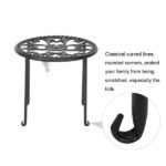 4 Round Ironwork Plant Racks With 4-1 Black Paint Prints - Image 17