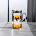 Heat-resistant glass teapot, magnetic switch, Gunmetal Grey 500mL - Image 6