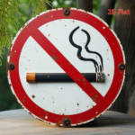 CIFbuy Vintage | 1PC Round Iron Metal No Smoking Sign 8x8 Inch 2D Flat Print Warning Plaque Multi-Use Wall Decor Art For Home Garden In TikTok, TikTok, n In Self-pickup Logiopics - Image 7