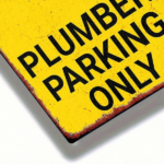 CIFbuy Vintage Plumber Parking Metal Tin Sign 8x12 Inch, Rustproof Waterproof 2D Flat Wall Art, Classic Farmhouse Home Decor TikTok, TikTok, r Self-pickup Logiopics - Image 6