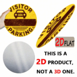 CIFbuy 2D Flat Aluminum Round Outdoor Sign 7.87x7.87 Inch, "" Outdoor Sign, 7.87x7.87 Inch Visitor Parking Symbol Car Design Wall TikTok, TikTok, tememu Self-pickup LogiWaics - Image 6