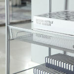 Honeycomb Mesh Style Five Layers Removable Storage Cart Silver - Image 3