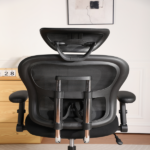 500LBS Big and Tall Office Chair Mesh Breathable, Gaming Chair with Adjustable Backrest Height & Headrest Angle & Adaptive Lumbar Lupport, Executive Computer Desk Chair with 2D Flip-Up Arms,Black. - Image 8