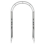 Arc Roof Wrought Iron Arch Plant Climbing Frame - Image 3