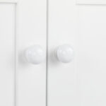 Double Door Fork Toilet Cabinet White - Image 41