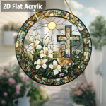 CIFbuy Easter Bunny Sun Catcher Window Hanging Acrylic Bohemian Porch Decoration Gift (TikTok, temu pick-up service) - Image 3