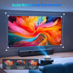 FUDONI Smart Projector with WiFi and Bluetooth, Native 1080P 4K Decoding for Home Cinema, Outdoor Movie Projector with Apps, Built-in Netflix/YouTube/Prime Video (Banned by Amazon) - Image 5