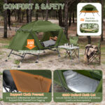 Collapsible camping tent with an integrated cot - Image 20