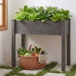 Bed - Cedar Planter with Non-Woven Liner, Bottom Drainage, 30-Inch Height, 48 x 24 x 30 in Sizes for Outdoor Plants Brown (Shipment from Walmart) - Image 22