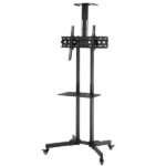 TSY 1600 32-70" TV Mobile Cart Weight Bearing 60kg Maximum VESA 400*600 Up and Down Adjustable 15° with Pulley Tray Camera Bracket - Image 10