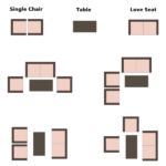 2pcs Arm Chairs 1pc Love Seat & Tempered Glass Coffee Table Rattan Sofa Set Black - Image 10