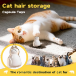 6-Piece Cat Hair Memorial Pendant Set - Pet Keepsake: Soft Fur Capsule Pendant, Portable Keychain - Image 4