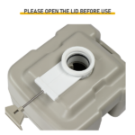 20L Portable Removable Flush Toilet with Double Outlet Same as 44809271 - Image 6
