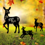 CIFbuy Vintage 3 Pack Black Metal Deer Garden Stakes Outdoor Lawn Decor Patio Yard Art Landscape Accents Housewarming Gift (TikTok, temu pick-up service) - Image 8