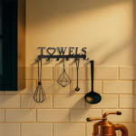 CIFbuy 1pc Premium Metal Wall-Mounted Towel Hook: 6-Hook Space-Saving Storage with Sturdy Row Design, Simple Punch-Free Installation, Ideal for Bathro(TikTok/temu self-pickup orders) - Image 4