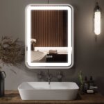 Bathroom Vanity Mirror with Light for Wall Smart LED 32×24 Frame Makeup Mirror for Over Sink Dimmable 3 Colors Temperature[Unable ship on weekends, TK/TEMU only for pickup, only TX10643 warehouse supports GOFO]