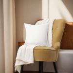 Versatile 22-inch square pillow insert set combines aesthetics with functionality. The full shape perfectly showcases cover designs while providing comfortable support. Neutral white easily coordinates with various decors, suitable for sofas, beds, lounge chairs and more. - Image 5