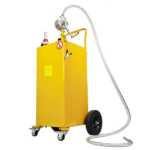 30 Gallon Gas Caddy Tank Storage Drum Gasoline Diesel Fuel Transfer with universal wheel Bright Yellow JGC30 RAL1003 - Image 15