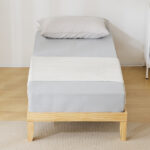 Simple & Sturdy Twin Bed Frame – Painted Pine Wood, Natural Finish - Image 3