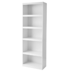 Framed 5-Shelf Bookcase with Adjustable Shelves, White (Shipment from Walmart) - Image 5