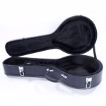 Replace 78204243 Hardshell A-Style Microgroove Pattern Leather Wood Mandolin Case Black - Image 10