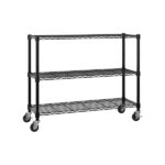 6-Tier disassembly and free assembly NSF-Certified Steel Wire Shelving with Wheels - Image 16