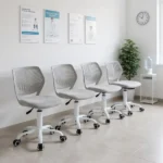 Modern Swivel Office Lobby Reception Chair for Professional Waiting Room, Pebble gray (Shipment from Walmart) - Image 3