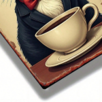 CIFbuy Vintage Cat Coffee Metal Sign 8x12 Inch, Retro" Tuxedo Cat Chef Hat Wall Art, Durable 2D Flat Iron Plaque, 2D Flat Iron Plaque, Playful Kitchen Decor Inch, RetrikTok, Inch, RetrikTok, t Self-pickup Logiopics - Image 5