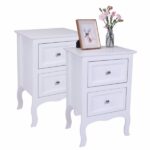 Oid Code 48714449/34800355 2pcs Country Style Two-Tier Night Tables Large Size White - Image 14