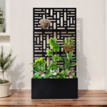 [Same Code 96402386 14765806]Metal Garden Bed with Trellis, 70 Inch Height Metal Planter Box with Trellis, Garden Box for Climbing Plants Vegetable, Metal Garden Bed with Drainage Holes, Black - Image 9