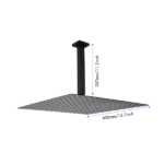 16" Matte Black Bathroom Luxury shower head - Image 3