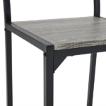 Same Code 99109540 Dining Table Set for 4, Kitchen Table with 2 Chairs and a Bench, 4 Piece Kitchen Table Set for Small Space, Home Kitchen Bar Pub Apartment, Gray - Image 20