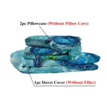 3pcs Sea Turtle Duvet Cover, Blue Ocean Watercolor Sea Turtle Bedding Set, Tropical Underwater Turtle Bedspread with Pillowcases, Coastal Beach Themed Bedroom Decor temu can only be self-picked up - Image 5