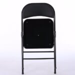 Same Code 33457557 4pcs Elegant Foldable Iron & PVC Chairs for Convention & Exhibition Black - Image 36