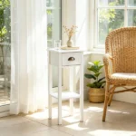 White 2-Pack 2-Tier Side Tables – Nightstand with Open Shelf - Image 7