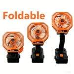 USB Rechargeable Camping Fan Portable Outdoor Foldable 3 Levels Tent Fan W/ LED Light (US Logistics For USPS/DHL/Fedex/UPS. No designated logistics accepted TK/TMEU only For self-pickup