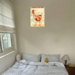 CIFbuy 1pc Classic Chicken Anatomy Metal Tin Sign 8x12 Inch, Inch, Vintage Retro Unframed Iron Wall Art, Oblong Horizontal Plaque For Home Ba ikTok, ikTok, ll Art Self-chckup Logiop Bad Iron - Image 4