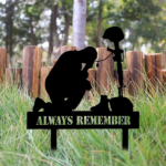 CIFbuy Silhouette Memorial Plaque Outdoor Patriotic Tribute Veterans Garden Decor TikTok, temu pick-up service - Image 6