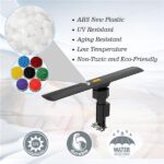 10000 110V 40-860MHz 20±3dB 350°Rotation UV Dual-band Outdoor Antenna Black - Image 8