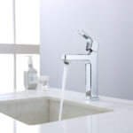 Chrome Single Hole Bathroom Faucet,Laundry Vanity Sink Faucet with Two 9/16" Hoses[Unable ship on weekends, TK/TEMU only for pickup, only TX10643 warehouse supports GOFO] - Image 10