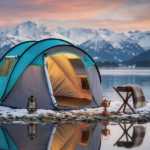 4 Person Pop Up Tent for Camping, Waterproof Instant Family Tent with Front Awning, Automatic Tent Throw Pop Up Instant Flip Pop Tent for Camping, Blue - Image 11