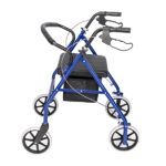 2-in-1 Rollator Walker with Seat (Red), 8-Inch Large Wheels & Versatile Braking System, Adjustable Height - Image 12