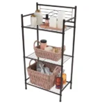 3 Shelves Tiered Iron Storage Shelf in Oil Rubbed Bronze - Image 4