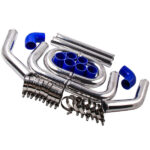 64mm Aluminum Universal Turbo Intercooler Piping Tube Kit + Elbow Hose 2.5" - Image 6