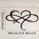 CIFbuy™ Stunning Iron Artfully Crafted 1pc Infinity Heart Metal Wall Art - Timeless Sculpture Symbolizing Eternal Love, Elevates Home Decor (TikTok/temu self-pickup orders) - Image 2