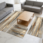 Three-piece kitchen rug set, non-slip and washable, abstract pattern kitchen hallway rug, soft and comfortable, suitable for sinks, floors, entrances, hallways and bathrooms. - Image 11