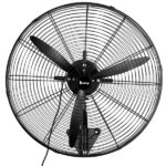 MFJ-EW50 20inch High Velocity Wall Mount Fan Oscillating,Industrial Fan with 4 Speed Ventilation,100% BLDC Copper Motor,4963CFM,,Heavy Duty Metal Fan for Outdoor, Indoor Use